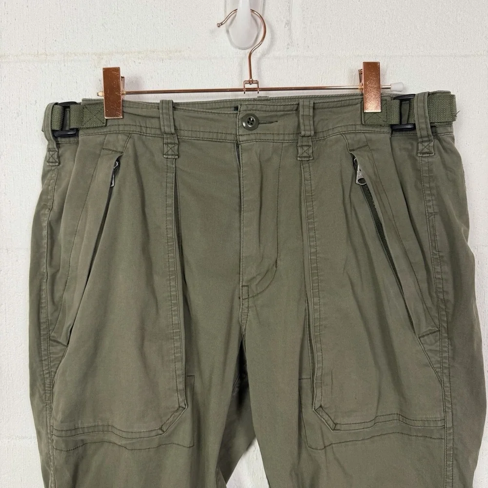Abercrombie‎ Fitch Cargo Pants Paratrooper Green Slim Straight Utility 30X32
